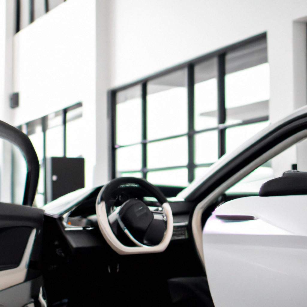 Showroom de carros de luxo em São Paulo com interior moderno
